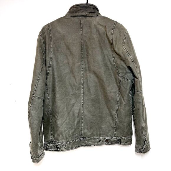 LEVIS Washed cotton Olive Utility Military Jacket Mens Sz M Host Pick - Picture 3 of 8